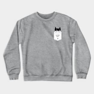 Cat pocket Crewneck Sweatshirt